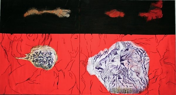 Alicja Gaskon – torpedo pinata II. 2010. 100x60.mixed media.JPG