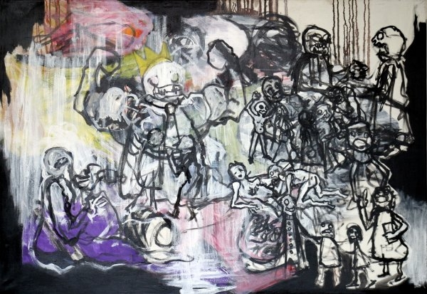Richard Roháč – Bez názvu, 2010-2011, akryl na plátne, 130 x 90cm