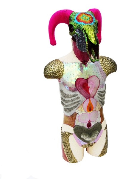 Javier Navarro Romero – Afrodite Armor, 2011, mixed media, 75 x 36 cm