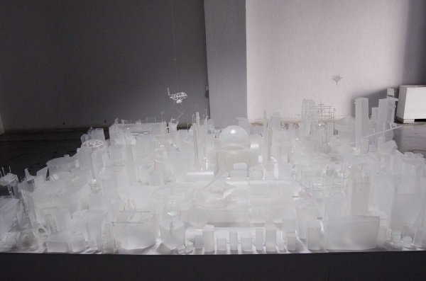 Lefteris Kiourtsoglou – Factory, 2011, various plastic materials, 2 x 3 x 0,40 m