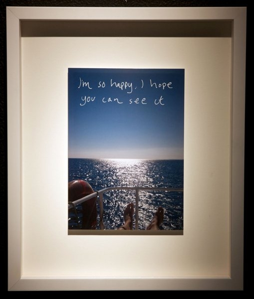Tommy Høvik – Untitled ( I Am So Happy I Hope You Can See It), 2011, photograph, marker