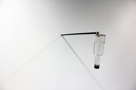 Chooc Ly Tan – Inverted Bottle, 2011 steel, magnets and bottle