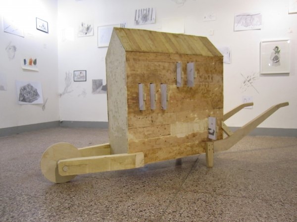 Kateřina Dobroslava Drahošová – Place of Place, drawings, spatial installation, 2014