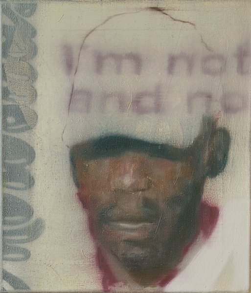 Johannes Daniel – Happy and sad, 2014, olej na plátně, 40x35cm