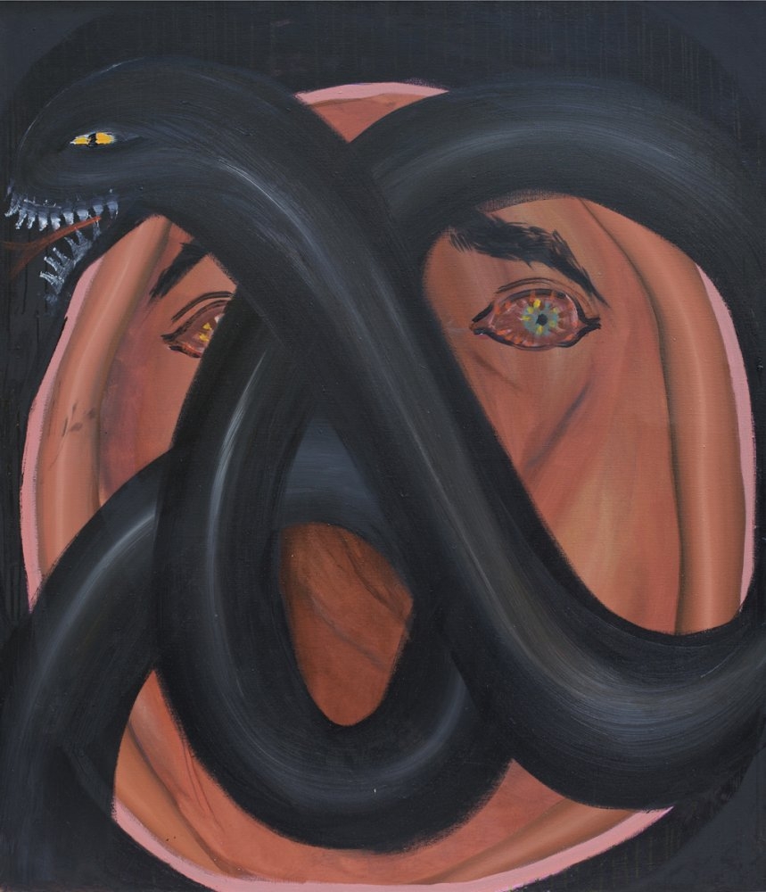 Agata Słowak – Oppression, oil on canvas, 2019